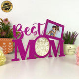 Best Mom Ever - Best Mom Papercut Lightbox File - 11.3x7.4" - Cricut File - LightBoxGoodMan - LightboxGoodman