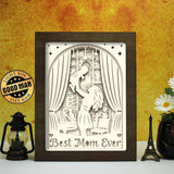 Best Mom Ever – Paper Cut Light Box File - Cricut File - 8x10 inches - LightBoxGoodMan - LightboxGoodman