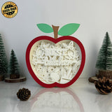 Best Teacher - Apple Papercut Lightbox File - 6.7x6.2" - Cricut File - LightBoxGoodMan - LightboxGoodman