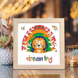 Big Dream – Paper Cut Light Box File - Cricut File - 8x8 inches - LightBoxGoodMan - LightboxGoodman