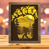 Big Foot - Paper Cutting Light Box - LightBoxGoodman - LightboxGoodman