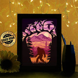 Big Foot - Paper Cutting Light Box - LightBoxGoodman - LightboxGoodman