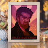 Billy Butcher - Paper Cut Light Box File - Cricut File - 8x10 inches - LightBoxGoodMan - LightboxGoodman