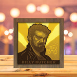 Billy Butcher Square - Paper Cutting Light Box - LightBoxGoodman - LightboxGoodman