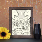 Black Panther 1 - 3D Paper Cutting Light Box - LightboxGoodman