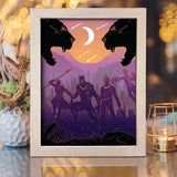 Black Panther 1 - Paper Cut Light Box File - Cricut File - 8x10 inches - LightBoxGoodMan - LightboxGoodman