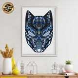 Black Panther - Paper 3D Layered File - Cricut File - 17x26cm - LightBoxGoodMan - LightboxGoodman