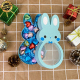 Blue Bunny - Easter Candy Box Paper Cutting File - 7,7x4" - Cricut File - LightBoxGoodMan - LightboxGoodman