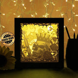 Bone King - Paper Cutting Light Box - LightBoxGoodman - LightboxGoodman