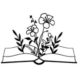 Book Wild Flowers - Cricut File - Svg, Png, Dxf, Eps - LightBoxGoodMan - LightboxGoodman