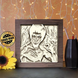 Bruce Lee - Paper Cutting Light Box - LightBoxGoodman - LightboxGoodman