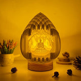 Buddha 1 - 3D Pop-up Light Box Droplet File - Cricut File - LightBoxGoodMan