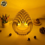 Buddha 1 - 3D Pop-up Light Box Droplet File - Cricut File - LightBoxGoodMan - LightboxGoodman