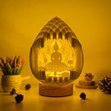 Buddha 2 - 3D Pop-up Light Box Droplet File - Cricut File - LightBoxGoodMan