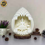 Buddha 2 - 3D Pop-up Light Box Droplet File - Cricut File - LightBoxGoodMan - LightboxGoodman