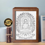 Buddha 2 – Paper Cut Light Box File - Cricut File - 20x26cm - LightBoxGoodMan - LightboxGoodman