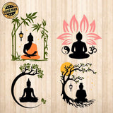 Buddha - Cricut File - Svg, Png, Dxf, Eps - LightBoxGoodMan - LightboxGoodman