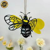 Bumblebee - 3D Bumblebee Lantern File - 11.4x7.9" - Cricut File - LightBoxGoodMan - LightboxGoodman