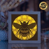 BumbleBee Mandala – Paper Cut Light Box File - Cricut File - 8x8 inches - LightBoxGoodMan - LightboxGoodman