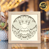 BumbleBee Mandala – Paper Cut Light Box File - Cricut File - 8x8 inches - LightBoxGoodMan - LightboxGoodman