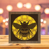 BumbleBee Mandala - Paper Cutting Light Box - LightBoxGoodman - LightboxGoodman