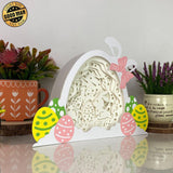 Bunny Easter 2 - Giant Easter Egg Papercut Lightbox File - Cricut File - 7,5x9,6 Inches - LightBoxGoodMan - LightboxGoodman