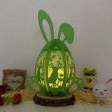 Bunny Easter - Easter Bunny Egg 3D Lantern File - Cricut File - 7.5x10.4" - LightBoxGoodMan - LightboxGoodman