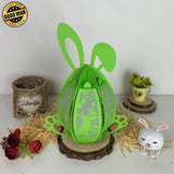 Bunny Easter - Easter Bunny Egg 3D Lantern File - Cricut File - 7.5x10.4" - LightBoxGoodMan - LightboxGoodman