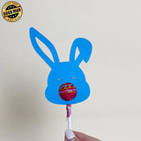 Bunny Lollipop Holders - Easter Candy Treat Holder Paper Cutting File - Cricut File - LightBoxGoodMan - LightboxGoodman