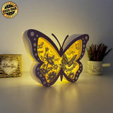 Butterfly 2 - Butterfly Papercut Lightbox File - 6.6x9.2" - Cricut File - LightBoxGoodMan - LightboxGoodman