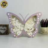 Butterfly 2 - Butterfly Papercut Lightbox File - 6.6x9.2" - Cricut File - LightBoxGoodMan - LightboxGoodman