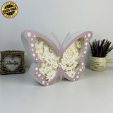 Butterfly 2 - Butterfly Papercut Lightbox File - 6.6x9.2" - Cricut File - LightBoxGoodMan - LightboxGoodman