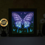 Butterfly 3 – Paper Cut Light Box File - Cricut File - 8x8 inches - LightBoxGoodMan - LightboxGoodman