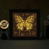 Butterfly 3 – Paper Cut Light Box File - Cricut File - 8x8 inches - LightBoxGoodMan - LightboxGoodman