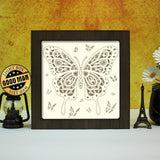 Butterfly 3 – Paper Cut Light Box File - Cricut File - 8x8 inches - LightBoxGoodMan - LightboxGoodman