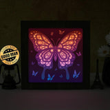 Butterfly 3 – Paper Cut Light Box File - Cricut File - 8x8 inches - LightBoxGoodMan - LightboxGoodman