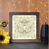 Butterfly Mandala 2 - Paper Cutting Light Box - LightBoxGoodman - LightboxGoodman