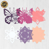 Butterfly - Paper 3D Layered File - Cricut File - 20x22cm - LightBoxGoodMan - LightboxGoodman