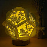 Butterfly- Pentagon 3D Lantern File - Cricut File - LightBoxGoodMan