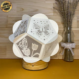 Butterfly- Pentagon 3D Lantern File - Cricut File - LightBoxGoodMan - LightboxGoodman