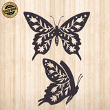 Butterfly Silhouette - Cricut File - Svg, Png, Dxf, Eps - LightBoxGoodMan - LightboxGoodman