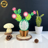 Cactus - 3D Cactus Lantern File - 8.3x6.3" - Cricut File - LightBoxGoodMan - LightboxGoodman