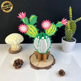 Cactus - 3D Cactus Lantern File - 8.3x6.3" - Cricut File - LightBoxGoodMan - LightboxGoodman