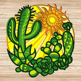 Cactus - Paper 3D Layered File - Cricut File - 20x20cm - LightBoxGoodMan - LightboxGoodman