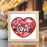 Cake Love – Paper Cut Light Box File - Cricut File - 8x8 inches - LightBoxGoodMan - LightboxGoodman