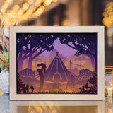 Camping 1 - Paper Cut Light Box File - Cricut File - 8x10 Inches - LightBoxGoodMan - LightboxGoodman