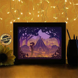 Camping 1 - Paper Cutting Light Box - LightBoxGoodman - LightboxGoodman