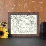 Camping 1 - Paper Cutting Light Box - LightBoxGoodman - LightboxGoodman