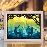 Camping 2 - Paper Cut Light Box File - Cricut File - 8x10 Inches - LightBoxGoodMan