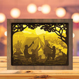 Camping 2 - Paper Cutting Light Box - LightBoxGoodman